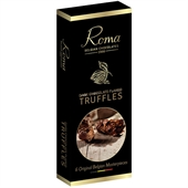 Chokoladetrøfler med flager af mørk chokolade 65 g